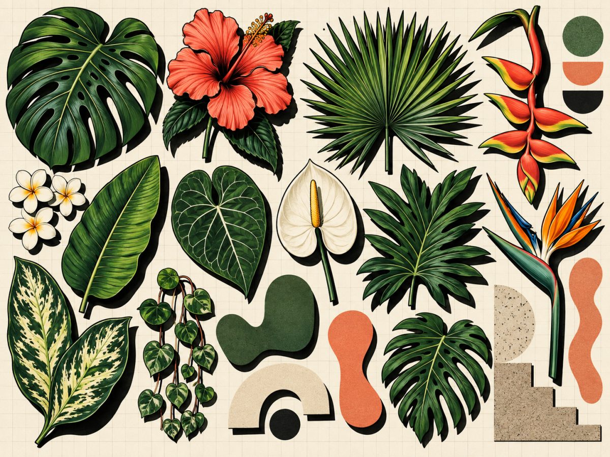 Cover Tropical Botanical Illustration Pack